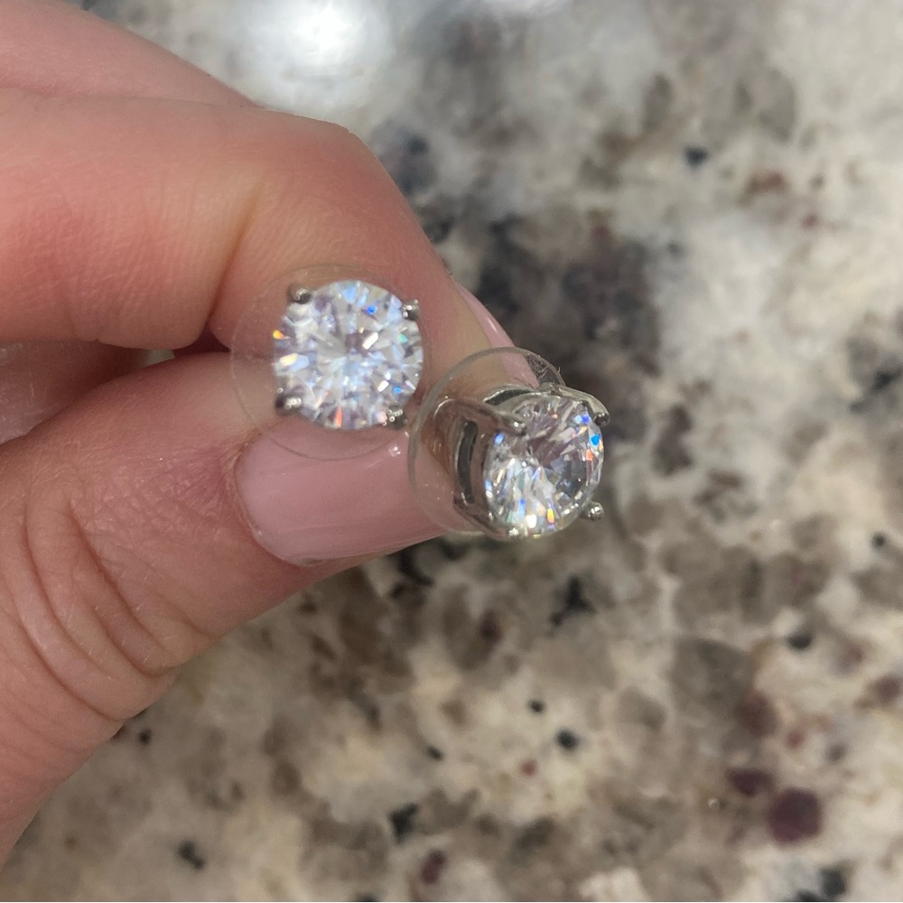 3/$12 Cubic Zirconia stud earrings